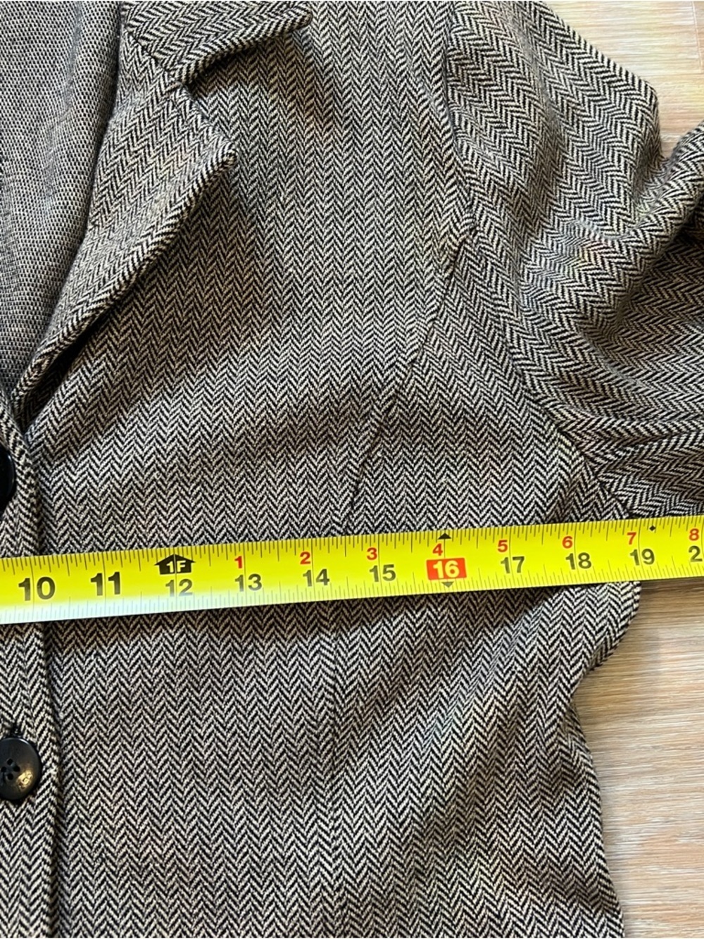 Vintage Burberrys London Herringbone Sweater Blazer Size 42 us 10 - 12 brown - Picture 7 of 11